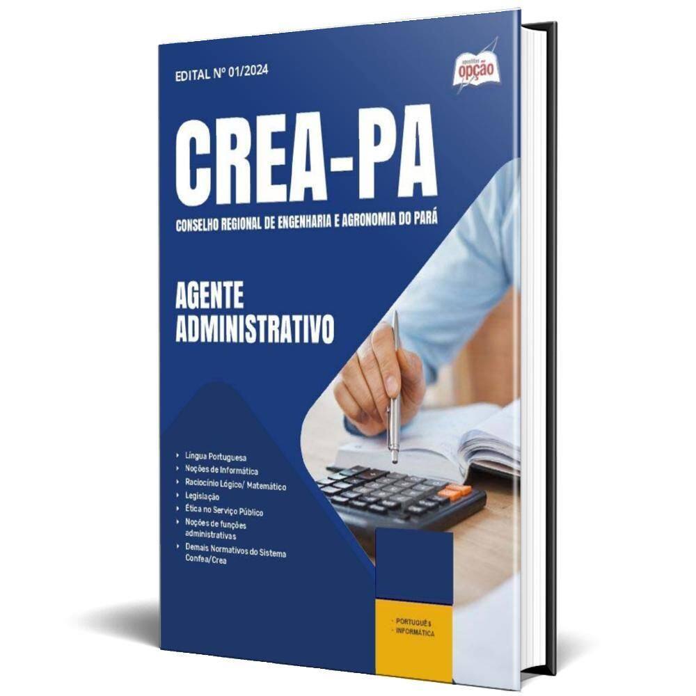 Apostila Crea Pa 2024 - Agente Administrativo