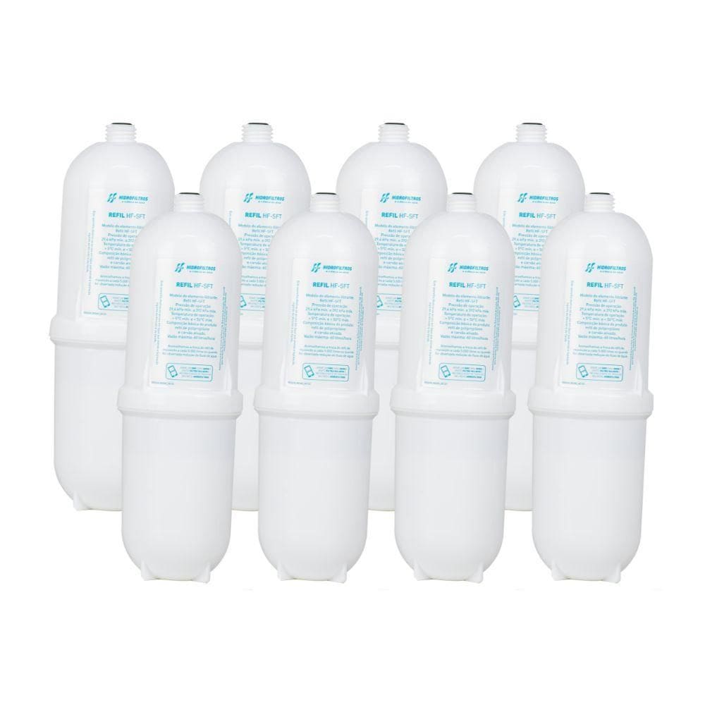 Kit 8 Refil Vela Filtro Purificador Água Bebedouro Soft