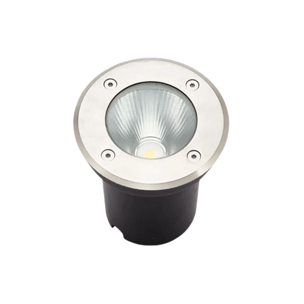 Balizador de Embutir Solo Redondo IP66 Led 10W Verde Bivolt