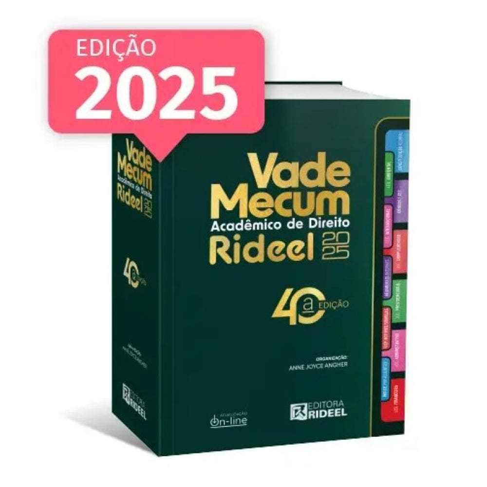 Vade Mecum Acadêmico de Direito Rideel 2025 - 1º Semestre - 40ª Edição