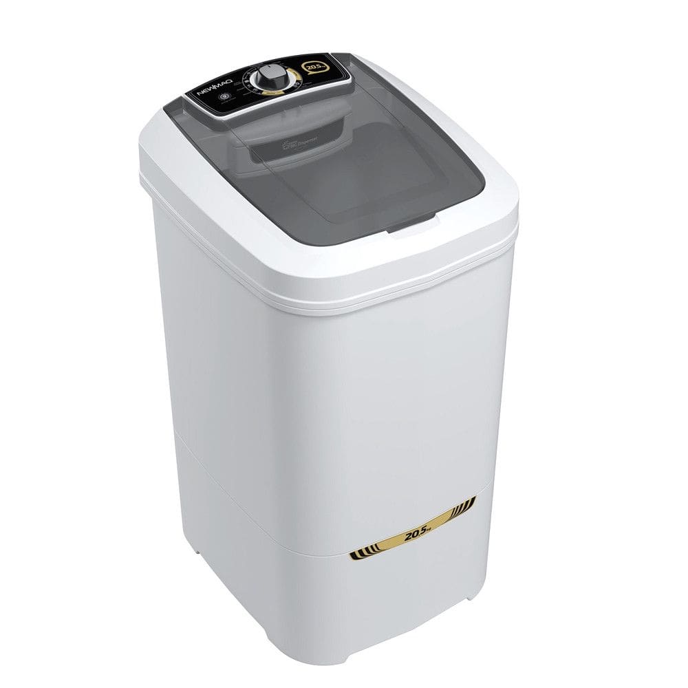 Tanquinho Semiautomático 20,5 kg 9 Programas de Lavagem com Tampa Fumê Newmaq