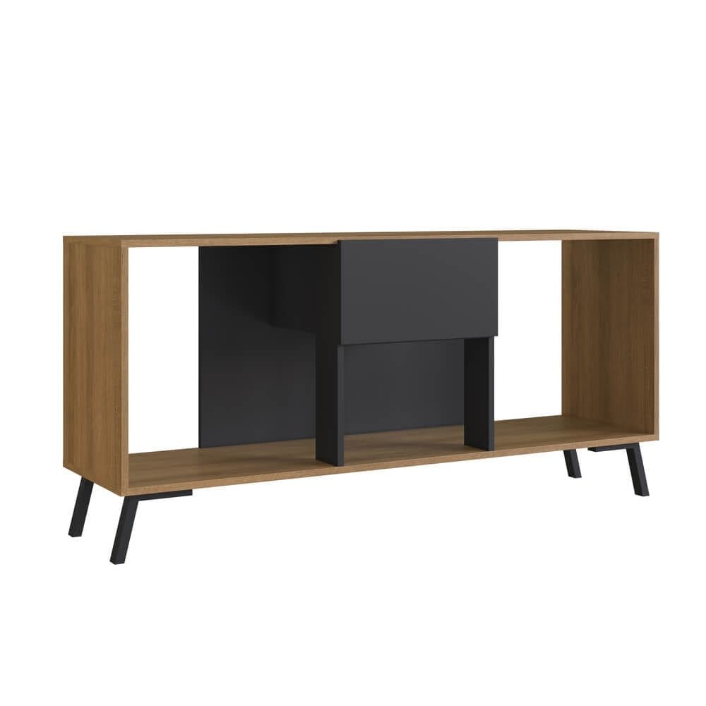 Rack TV 50 Polegadas 01 Gaveta 136cm Preto Mell PRODDY