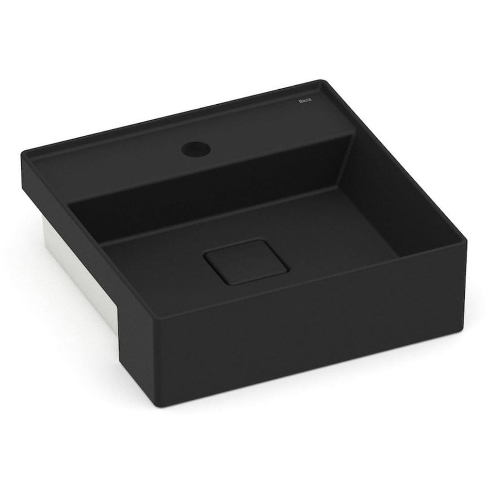 Cuba de Semi Encaixe 400cm X 400cm com Mesa T10 Terra Roca Matte Black