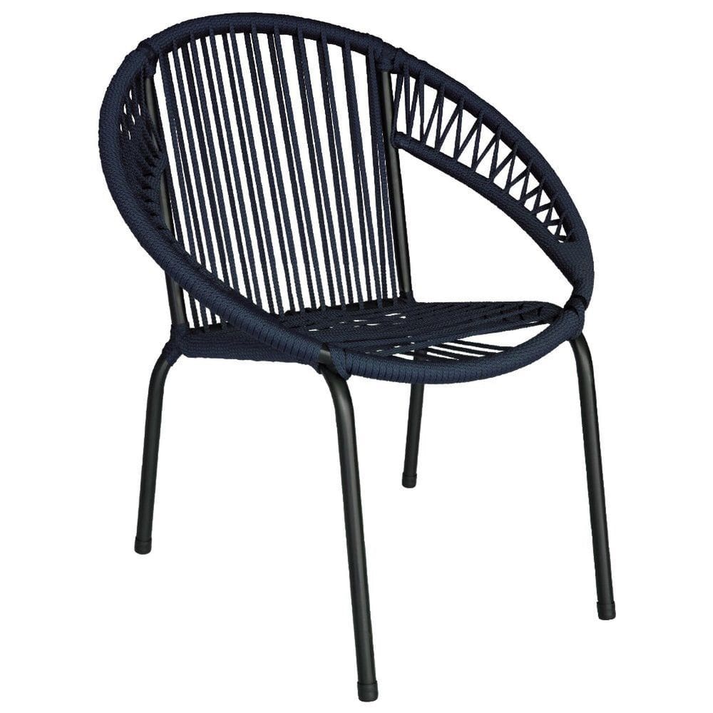Cadeira para Jardim Lua 78cm X 76cm X 68cm Azul
