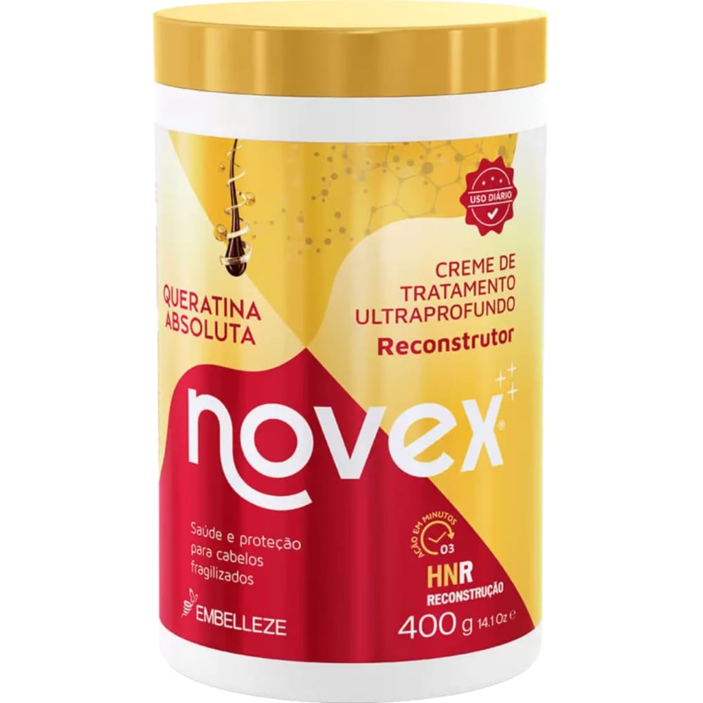 Creme de Tratamento Novex Queratina Absoluta Ultraprofundo Embelleze 400g