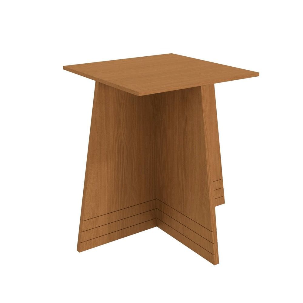 Base Lotus para Mesa de Jantar de Madeira Canela
