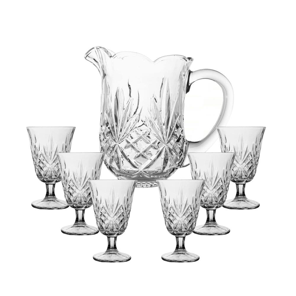 Conjunto de Jarra com 6 Taças de Cristal Dublin - Lyor