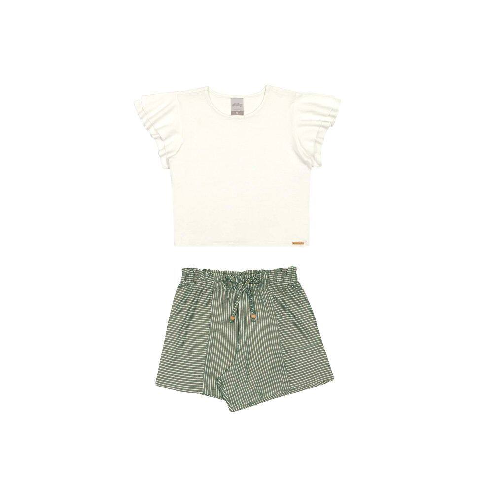 Conjunto Infantil Menina Malha Florence Alakazoo Ref. 46798