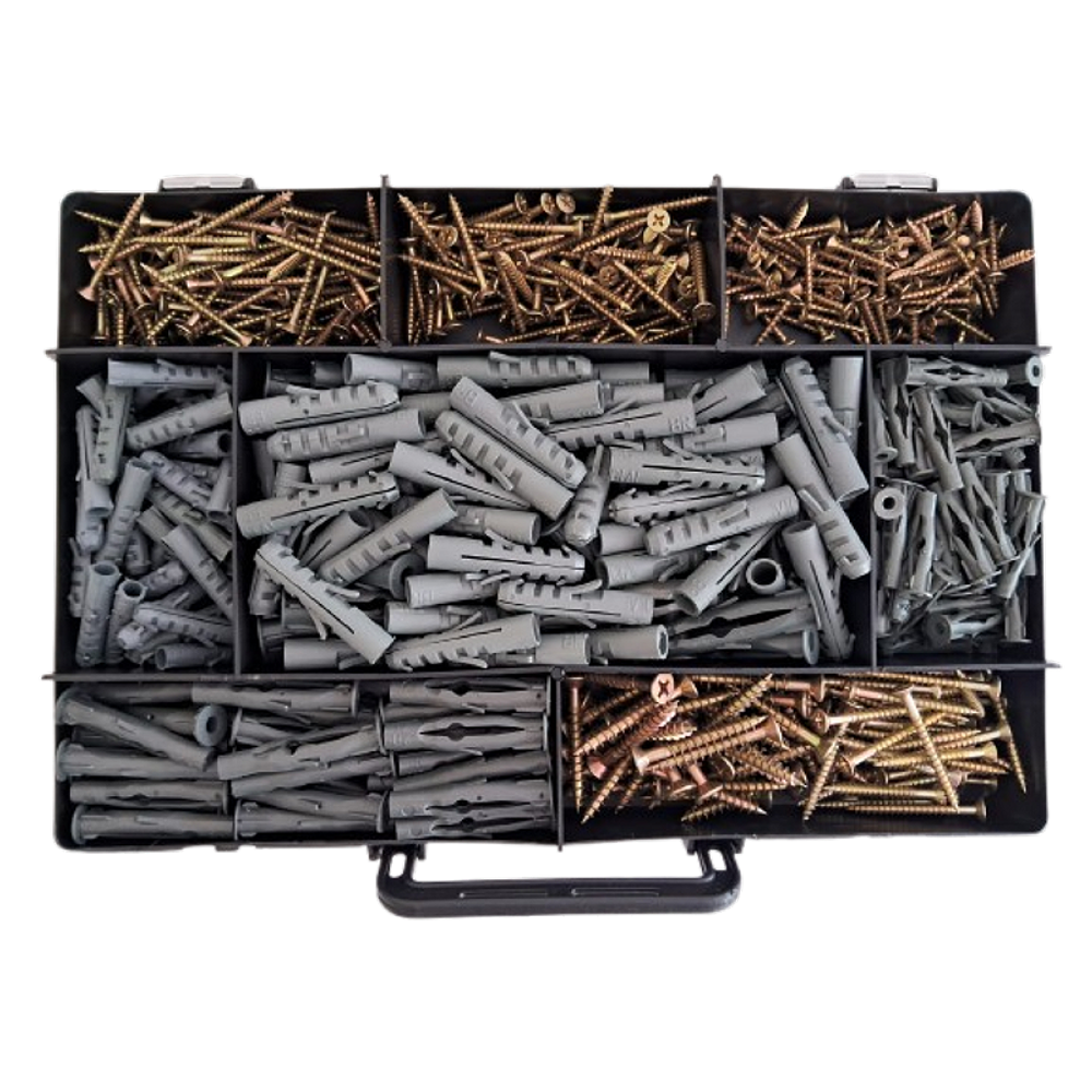 Kit Parafuso Chipboard Maleta VD 8020 Bucha  F / VR 700 pçs
