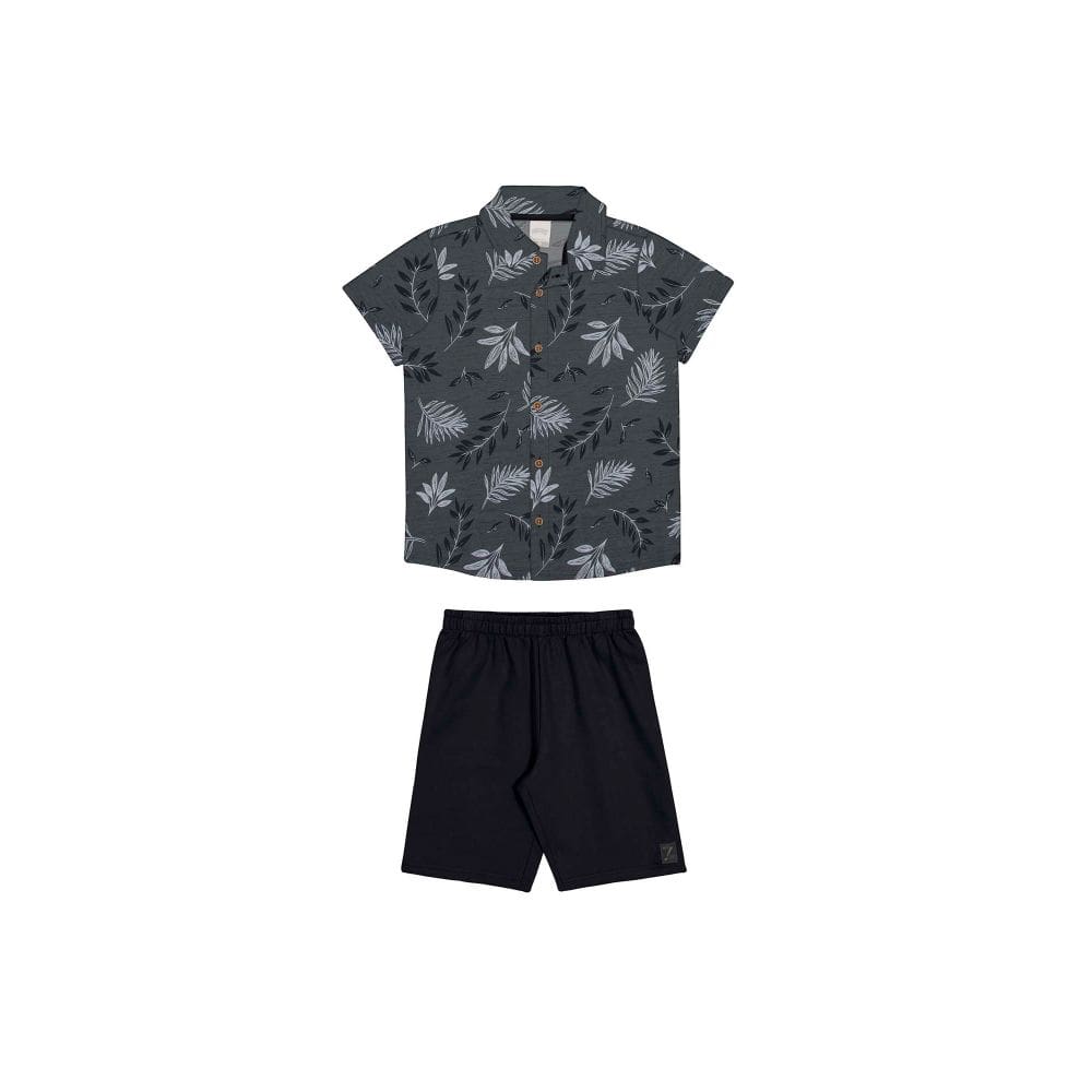 Conjunto Menino Camisa e Bermuda Alakazoo Ref. 019293