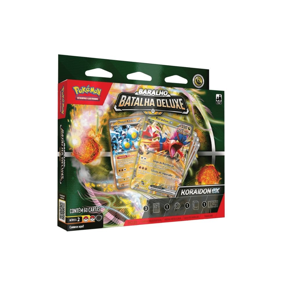 Cartas Pokémon Deck Batalha Deluxe Miraidon Koraidon - Copag