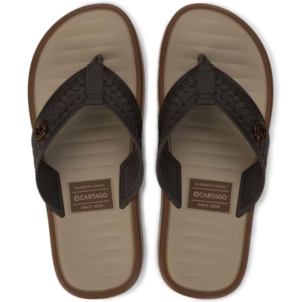 Chinelo Cartago Coimbra II Masculino - Marrom
