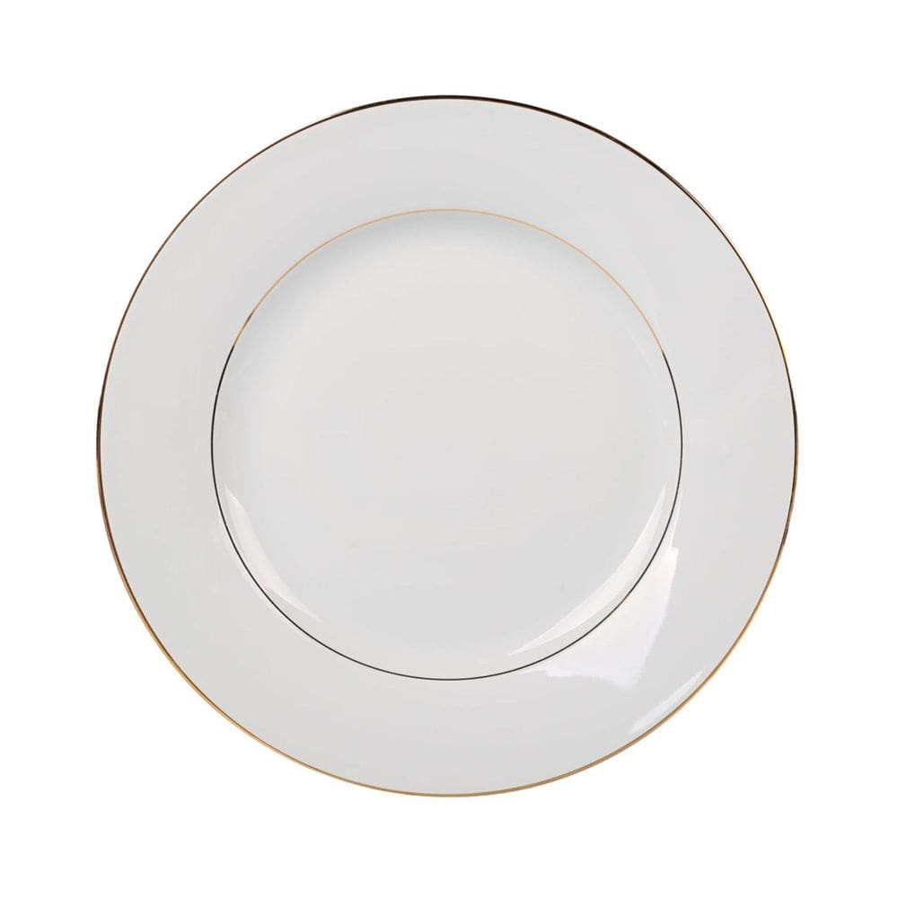 Prato Sobremesa de Porcelana Majesty Gold 19cm - L`Hermitage