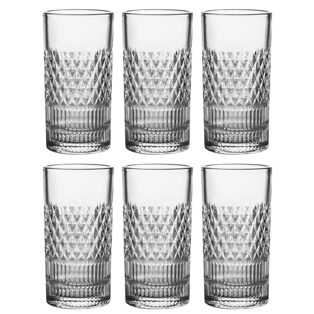Jogo de 6 Copos Alto em Cristal Ecológico Esplanada 350ml - L`Hermitage