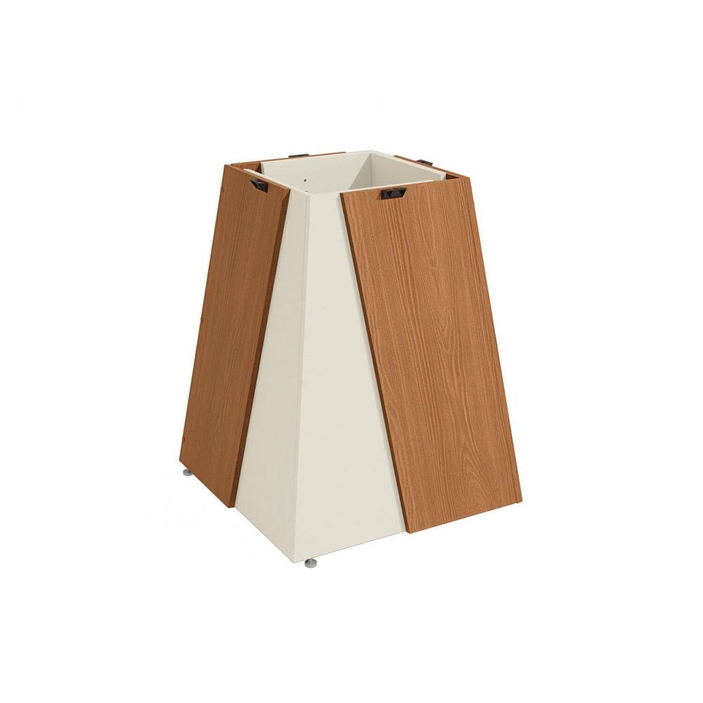 Base Dalia para Mesa de Jantar de Madeira Canela/Off Withe