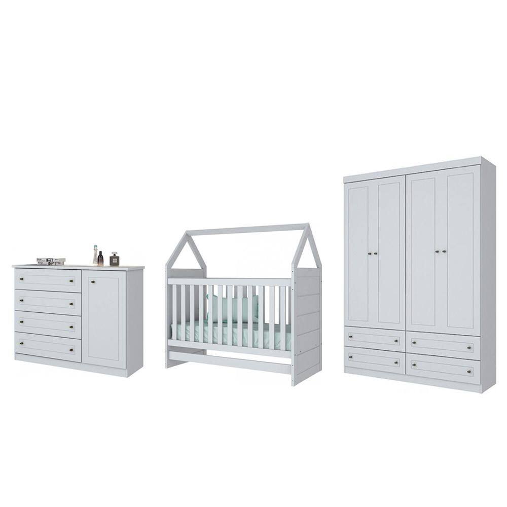 Jogo de Quarto Infantil Americano Branco - Henn