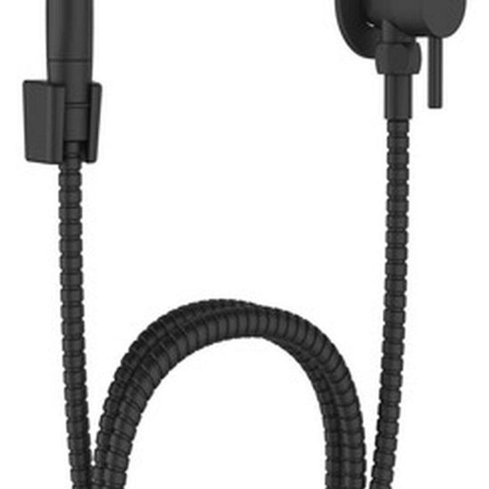 Ducha Jato Higiênica Preta De Metal 1,2m Jiwi