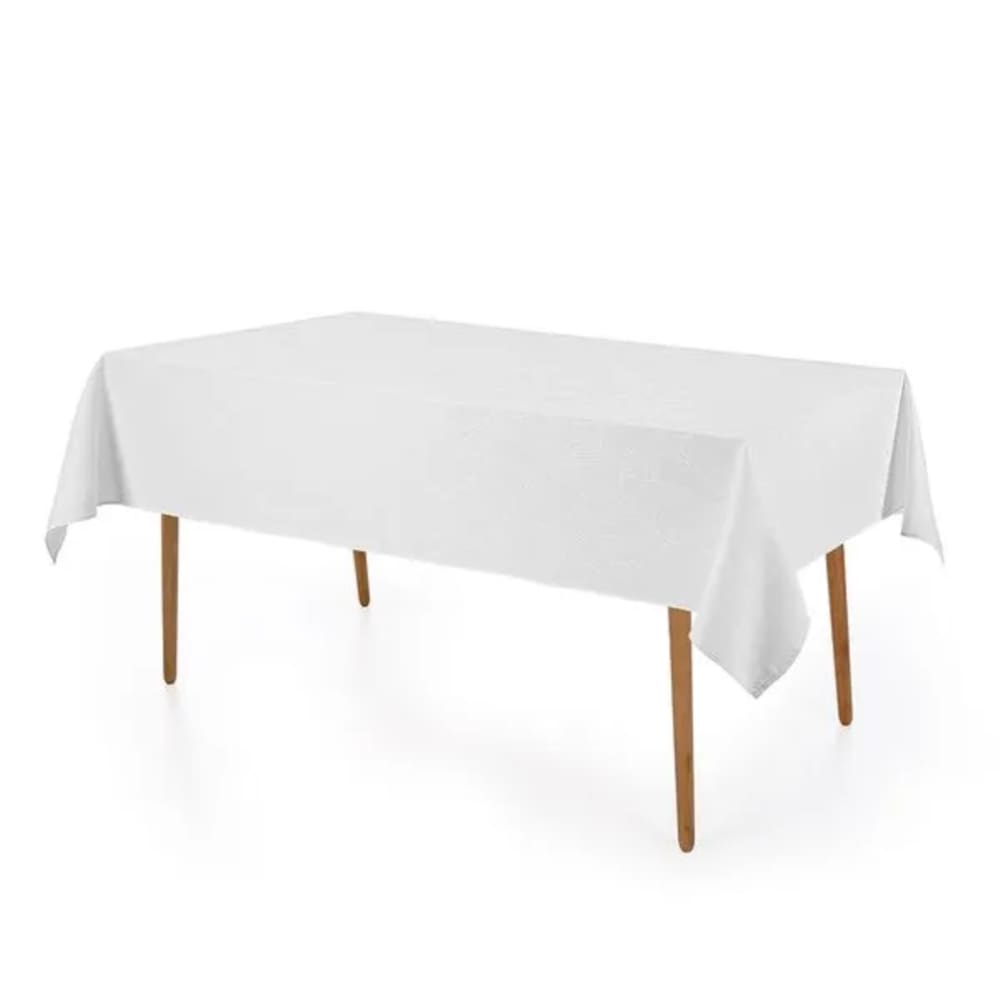 Toalha de Mesa Tecido Herbare 1,60 x 2,20 Algodão Branco Karsten