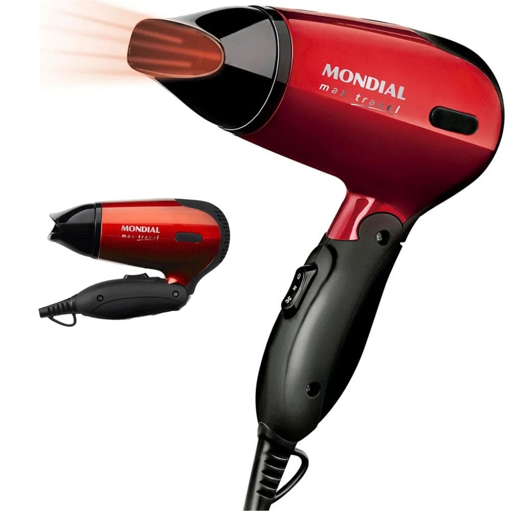 Secador Portátil Mondial Dobrável Com Ar Frio 1200w Bivolt
