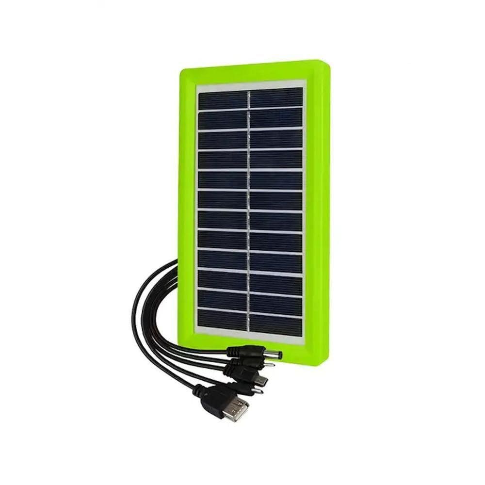 Painel Solar Portátil Ultra Slim 3W Verde