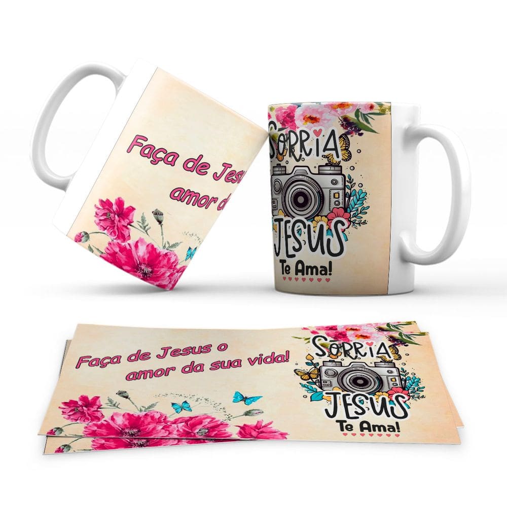 Caneca Personalizada Evangelica Jesus Te Ama