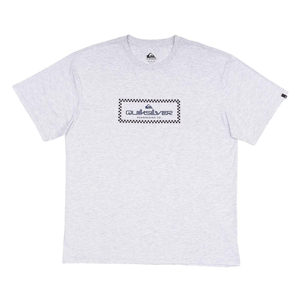 Camiseta Quiksilver Rain Check Plus Size SM25 Cinza Claro