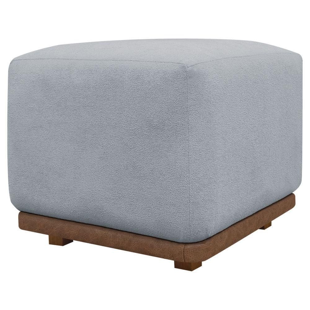 Puff Decorativo Para Sala Dalilla Persa Concreto Bouclé