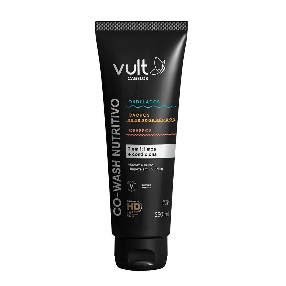 Vult Cabelos Ondulados, Cacheados e Crespos - Co-Wash Nutritivo 250ml