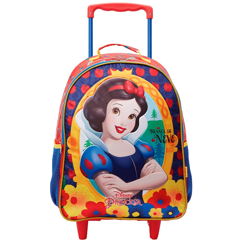 Mochila com Rodas 40cm Escolar 16 Princesa Disney Branca de Neve Xeryus 13080