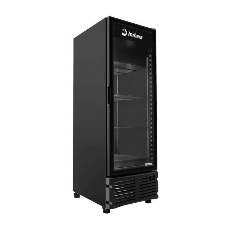 Freezer Vertical Imbera 576 Litros Tripla Ação Porta de Vidro Preto EVZ21 -127V