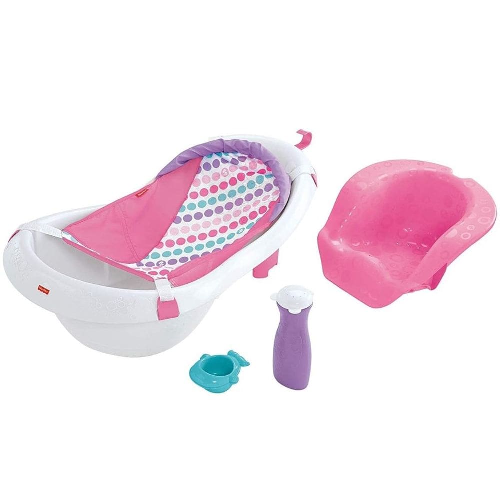 Fisher Price Baby Banheira Deluxe 4 em 1 Rosa - Mattel