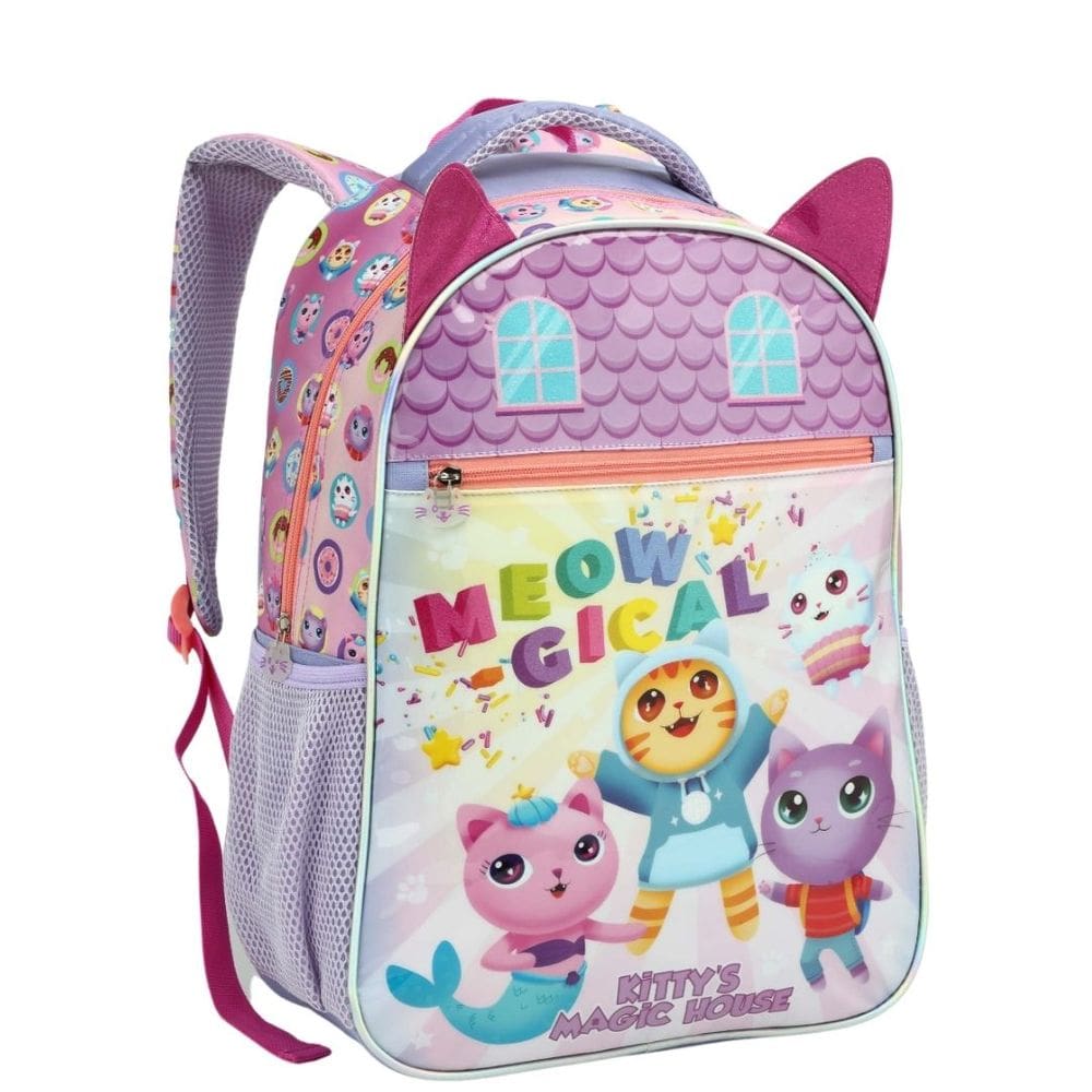 Mochila Escolar Infantil DollHouse Gatinhos
