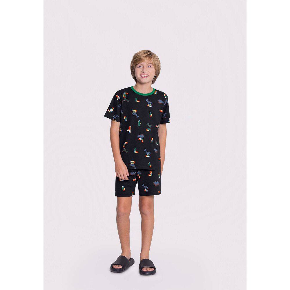 Pijama Infantil Menino Brilha no Escuro Alakazoo Ref. 19060