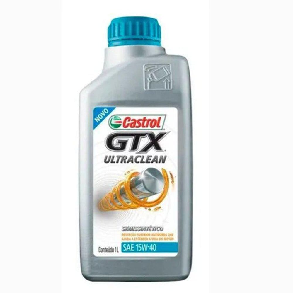 Óleo Semi-Sintético Gtx Ultraclean 15W40 Castrol - 1 Lt