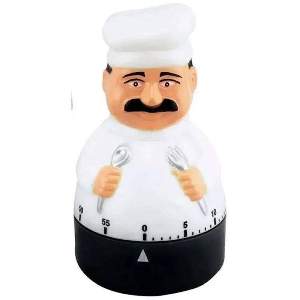 Temporizador Manual Timer Cozinha Formato Cozinheiro 60 Min