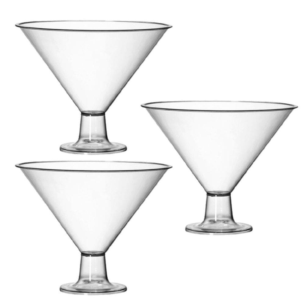 Kit 03 Taça Martine Doceira Bomboniere Sobremesas 2400Ml
