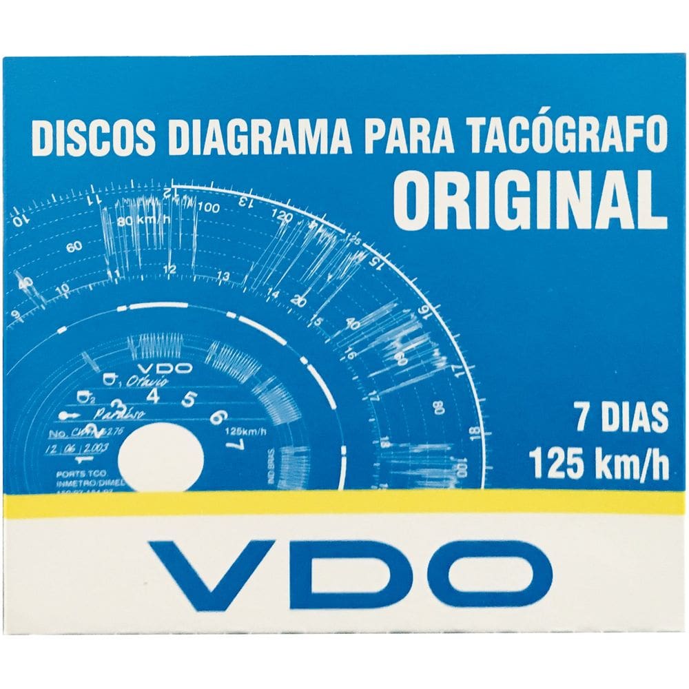 Disco para tacógrafo 7 dias 125 Km/h VDO
