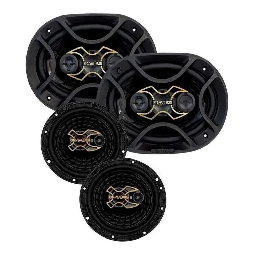 Alto Falante Bravox Kit Fácil X 6\" B3X60 + 6X9 B4X69 240Wrms