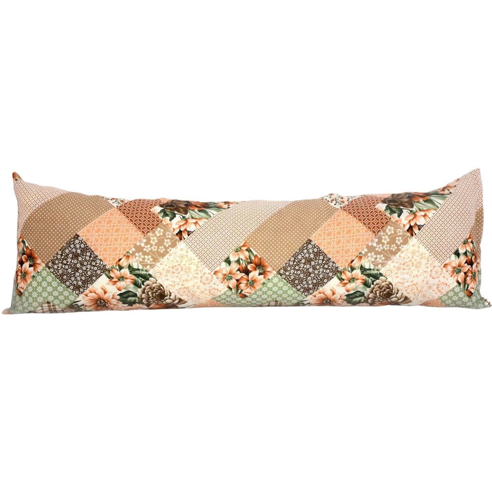 Fronha Para Travesseiro Corpo Percal 180 Fios Laranja 150x50