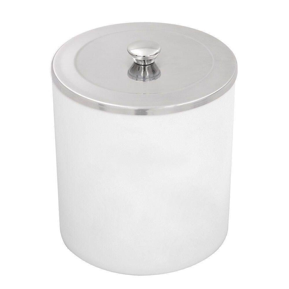 Lixeira Inox Útil Em Polipropileno Branco 5L Tramontina