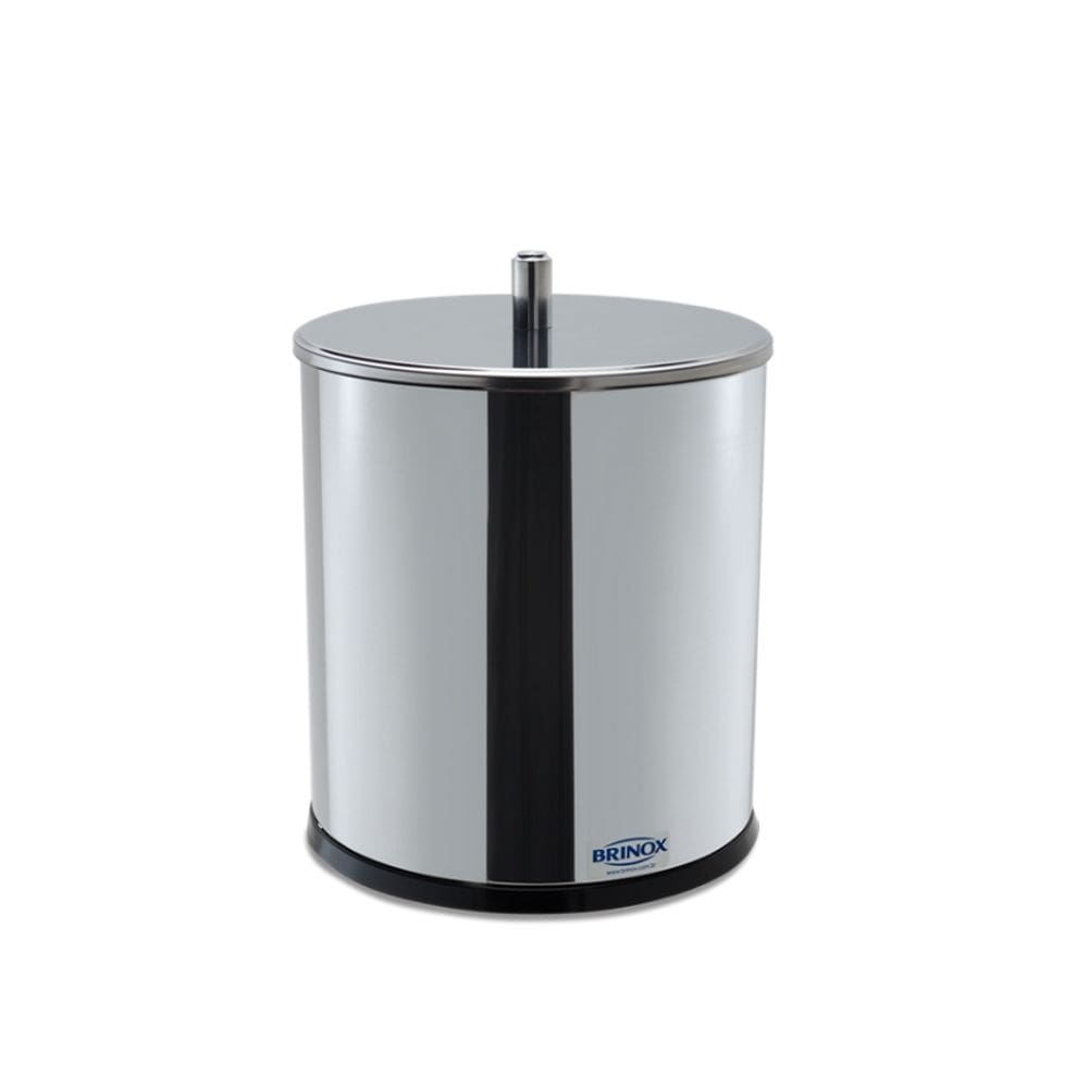 Lixeira inox com tampa decorline lixeiras brinox