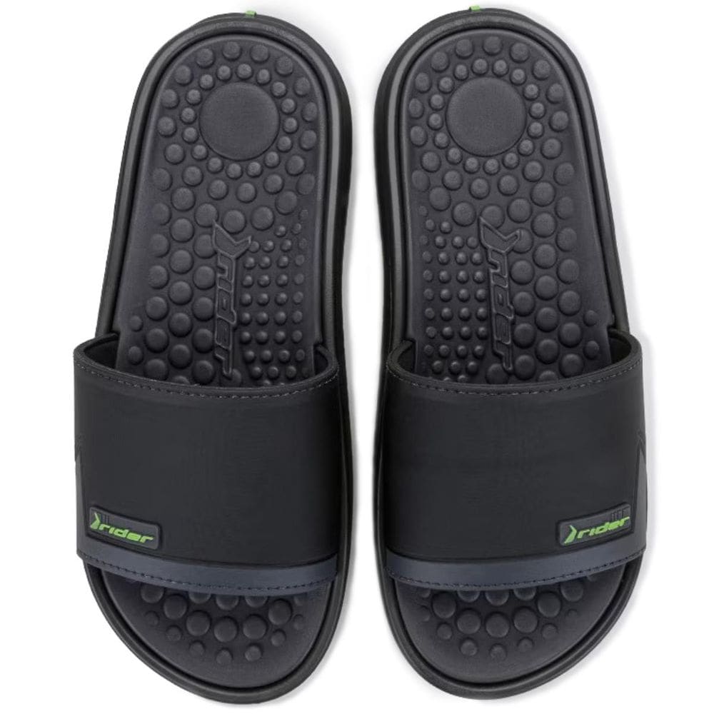 Chinelo Rider Slide Pump II Masculino - Preto e Cinza