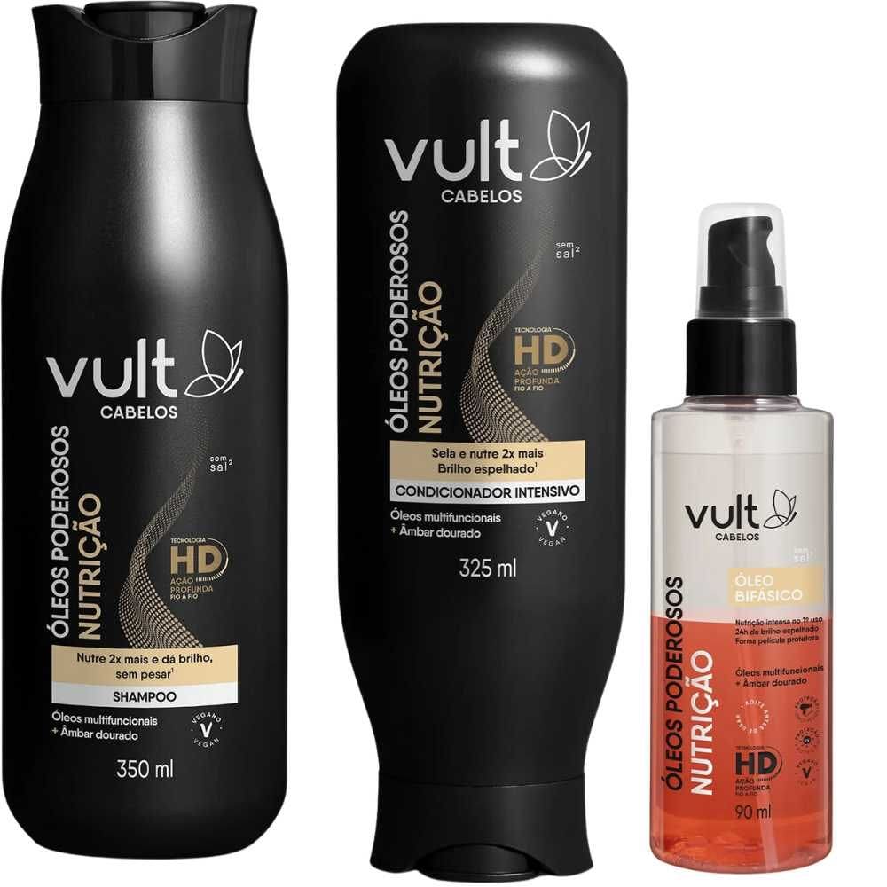 Kit Vult Óleos Poderosos Nutrição (3 itens)