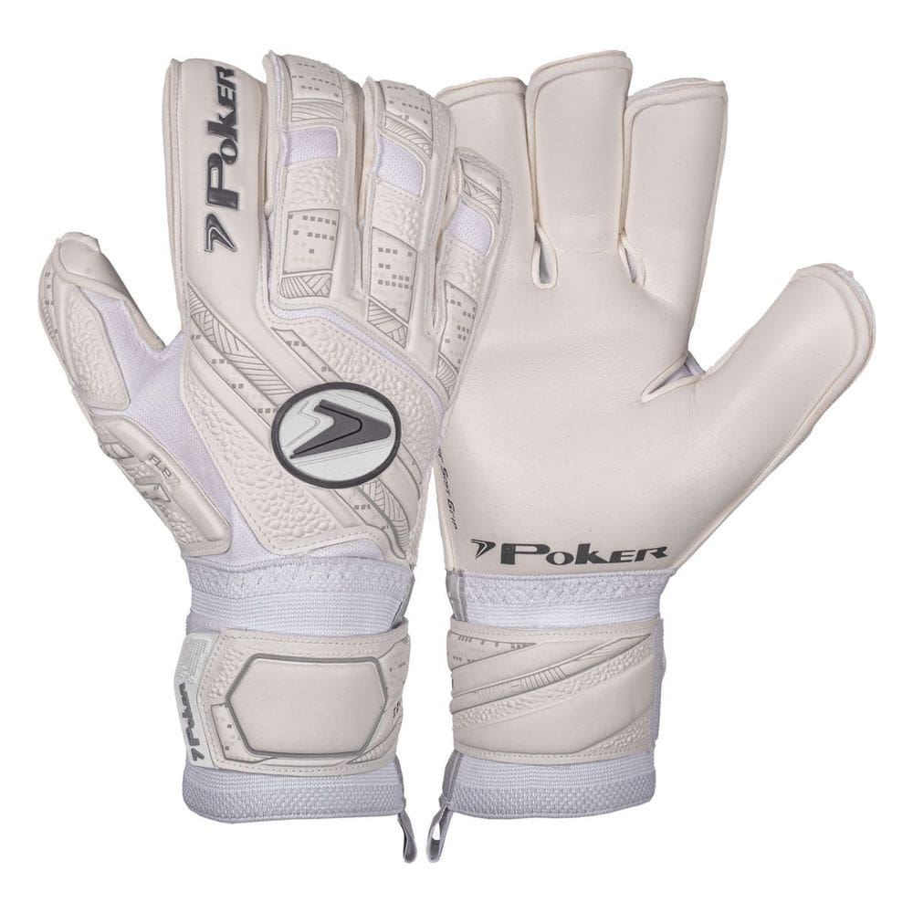 Luva de Goleiro Profissional Futebol de Campo Treino Tamanho 10 Poker