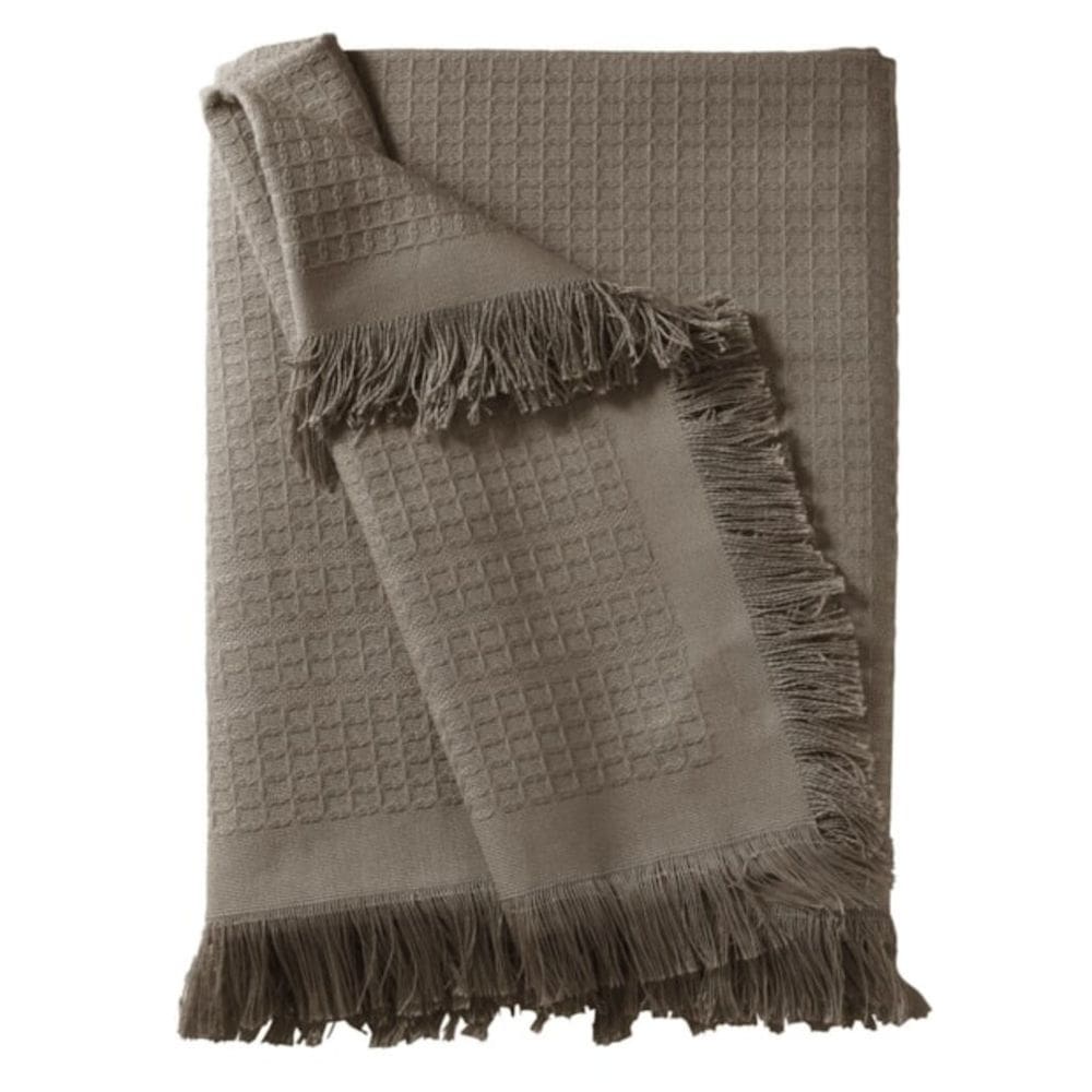 Manta Xale de Sofá Marrocos Dohler 120 cm x 150 cm Algodão Cores Discretas