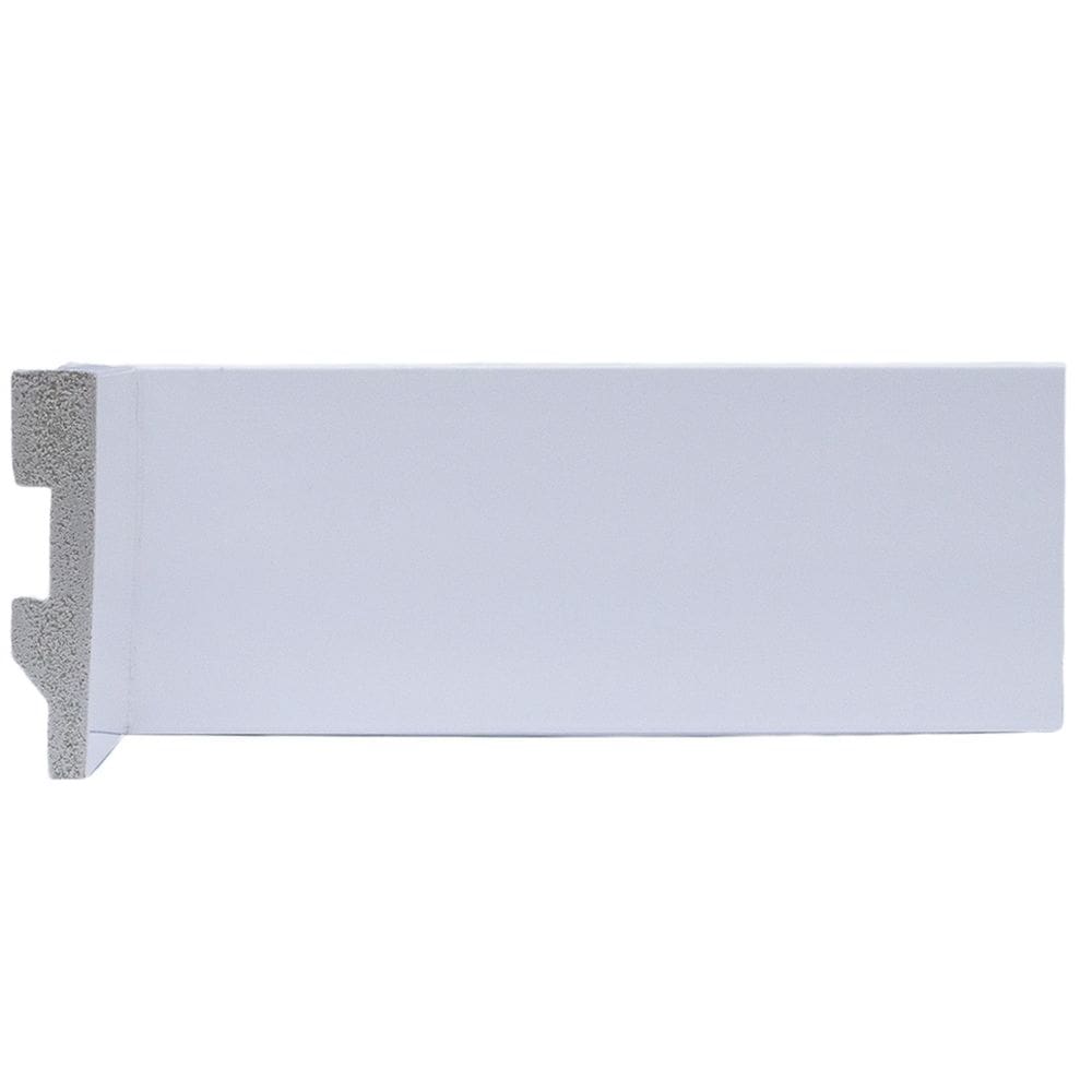 Rodapé de Poliestireno 7cm X 15mm Liso 2,25 Metro Linear - caixa com 2,25 m - Branco