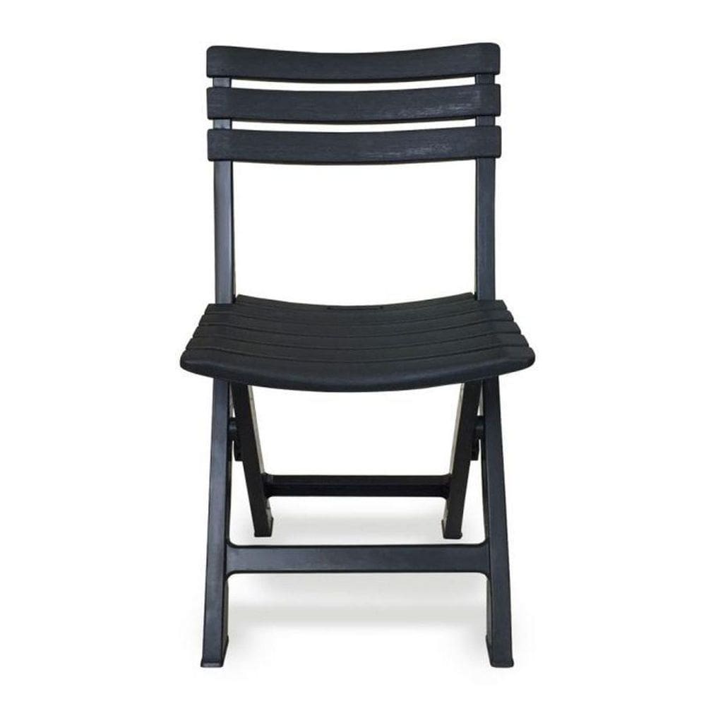 Cadeira De Plástico Arqplast Dobrável Preto 110kg 80x45x42cm