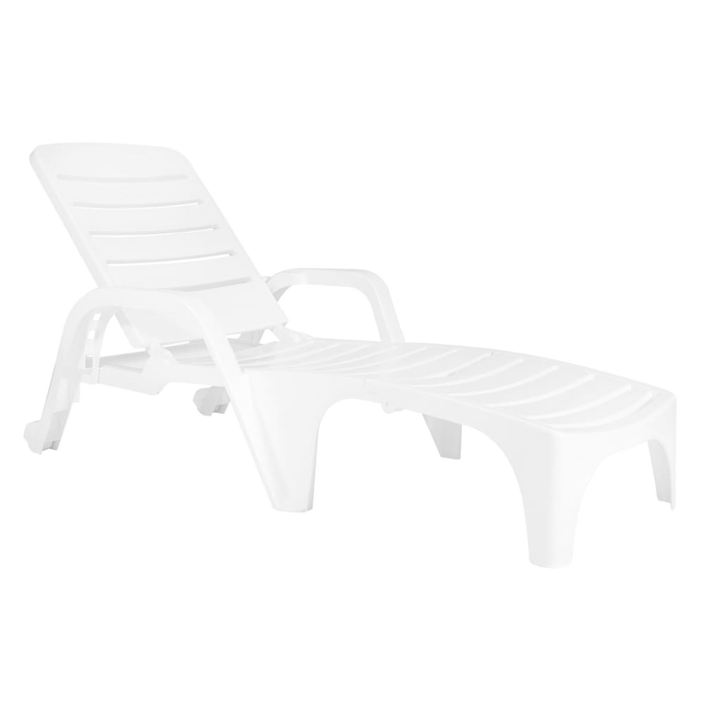 ESPREGUIÇADEIRA COM RODA COPACABANA (branco)