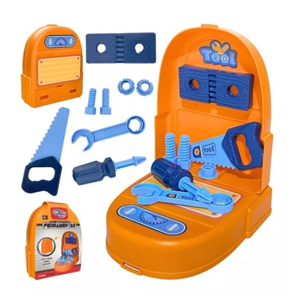 Mini Kit Maleta de Ferramentas Brinquedo Infantil 10 Peças