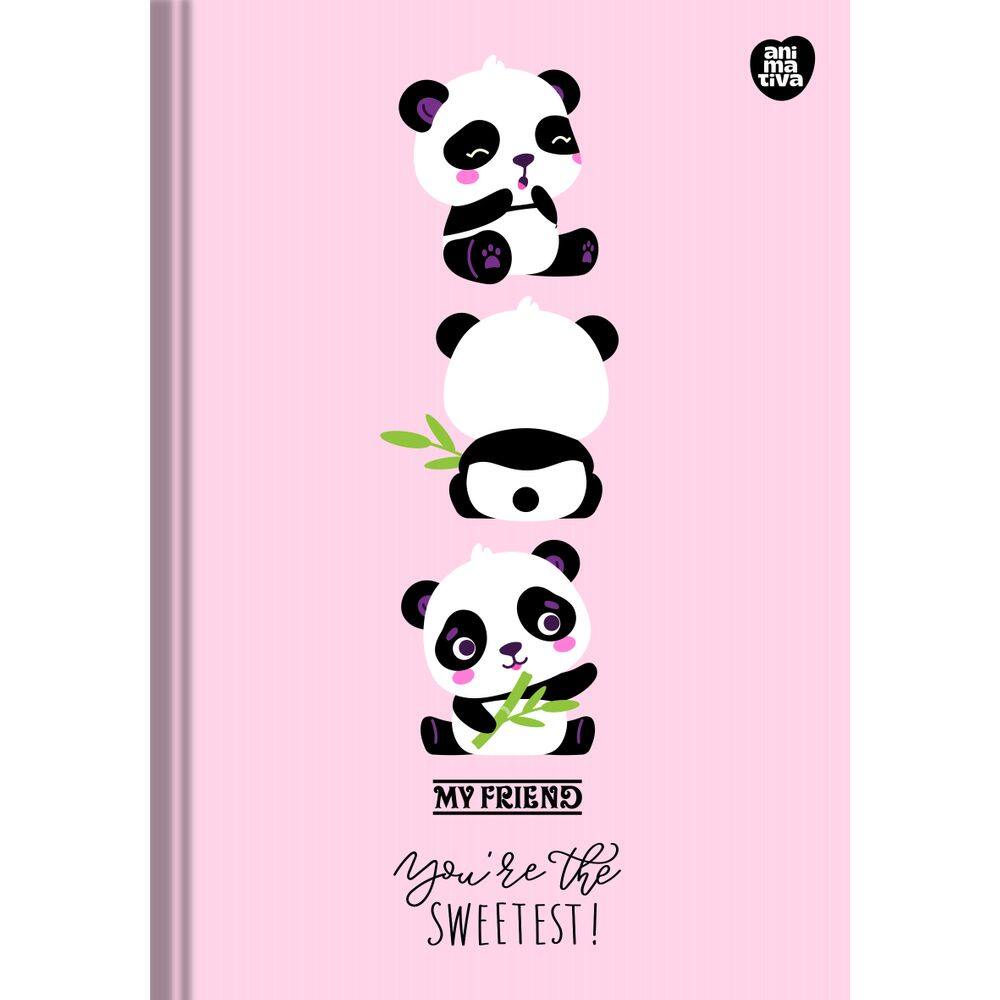 Caderno Brochura Grande Universitário My Friend 48 Folhas Capa Dura Animativa